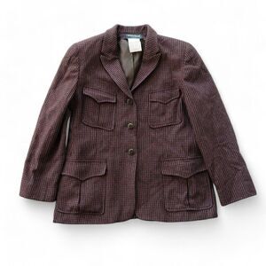 Harve Benard by Benard Holtzman Vintage Petite Wool Equestrian Blazer Women's 10